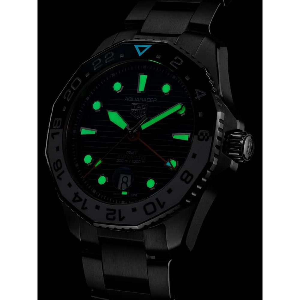 Tag Heuer Watch Automatic Aquaracer GMT 43mm Blue WAY201T.BA0927