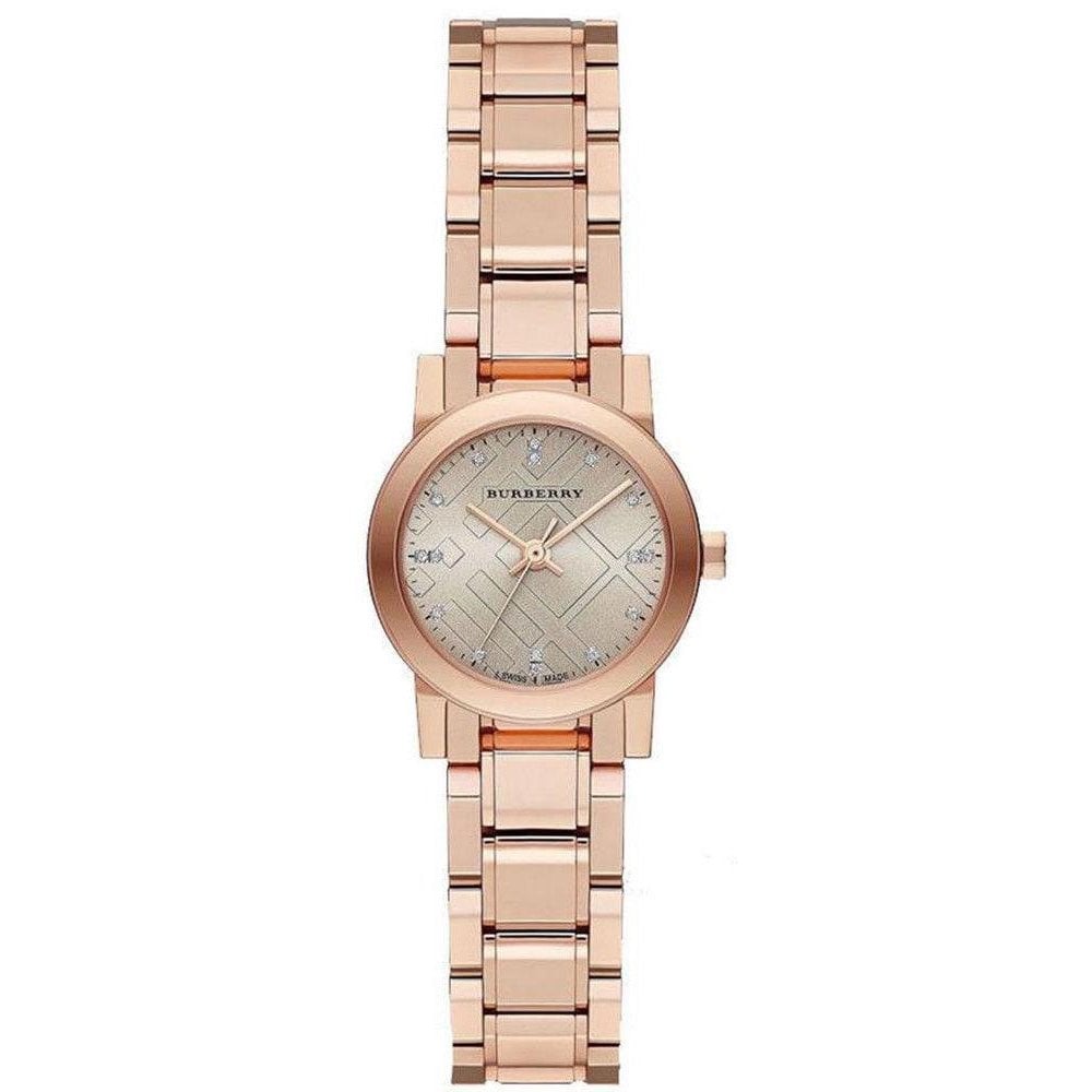 Burberry Ladies Watch The City Diamonds 26mm Rose Gold BU9215