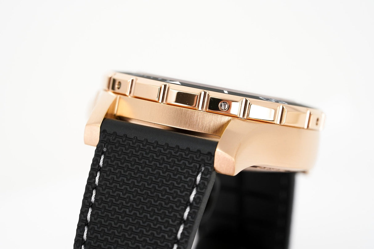 M2Z Men's Watch Diver 200 Black IP Rose Gold 200-008 - Watches & Crystals