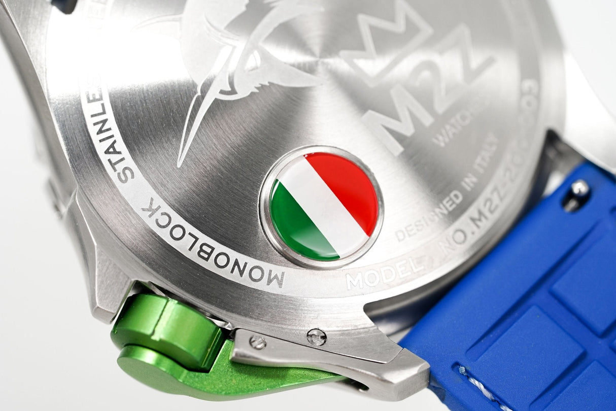 M2Z Men's Watch Diver 200 Blue 200-003 - Watches & Crystals