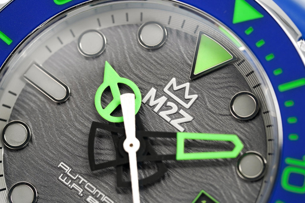 M2Z Men's Watch Diver 200 Blue 200-003 - Watches & Crystals