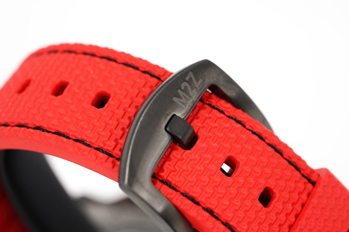 M2Z Men's Watch Diver 200 Red IP Gun 200-005 - Watches & Crystals