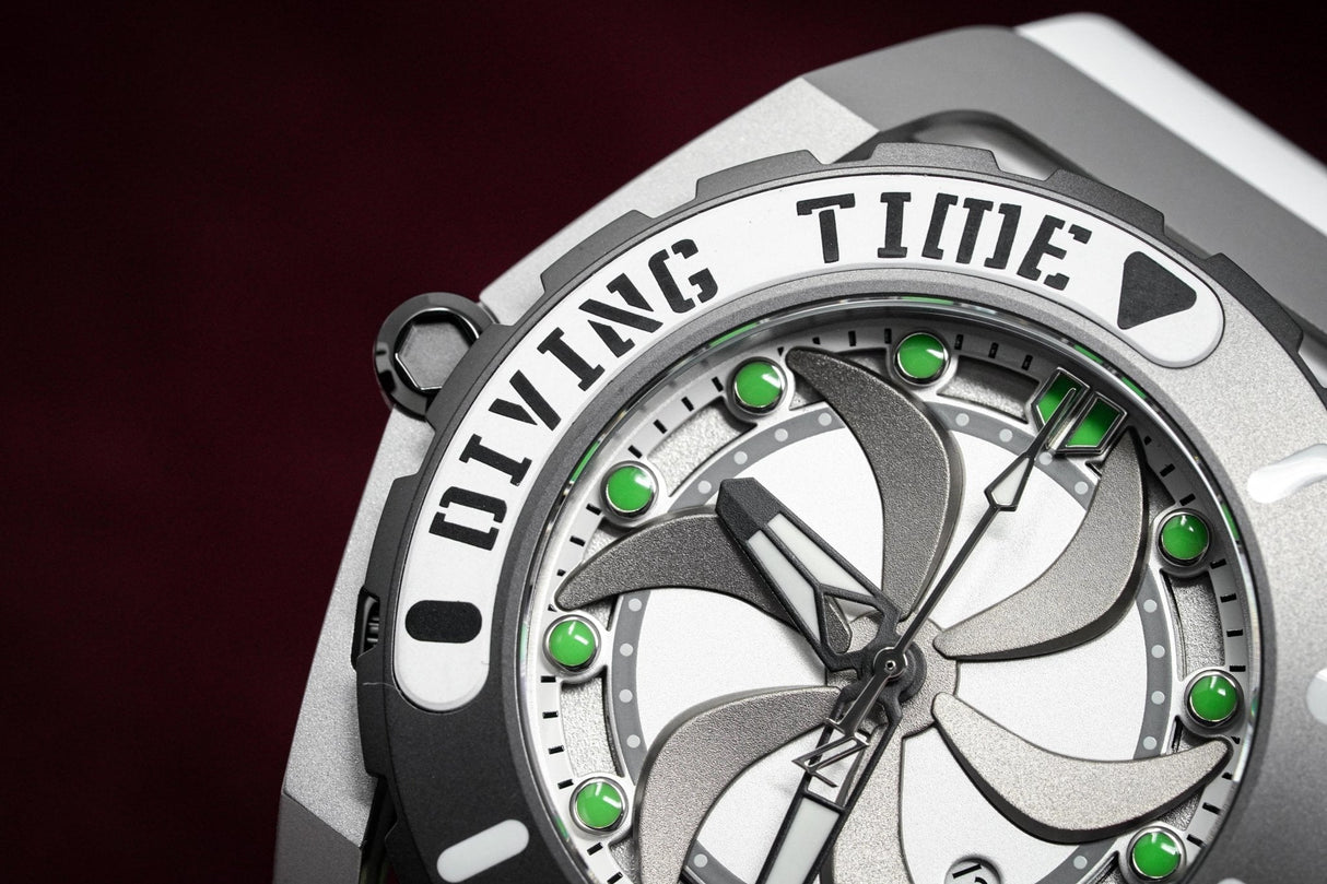 Mazzucato RIM Scuba White Green - Watches & Crystals