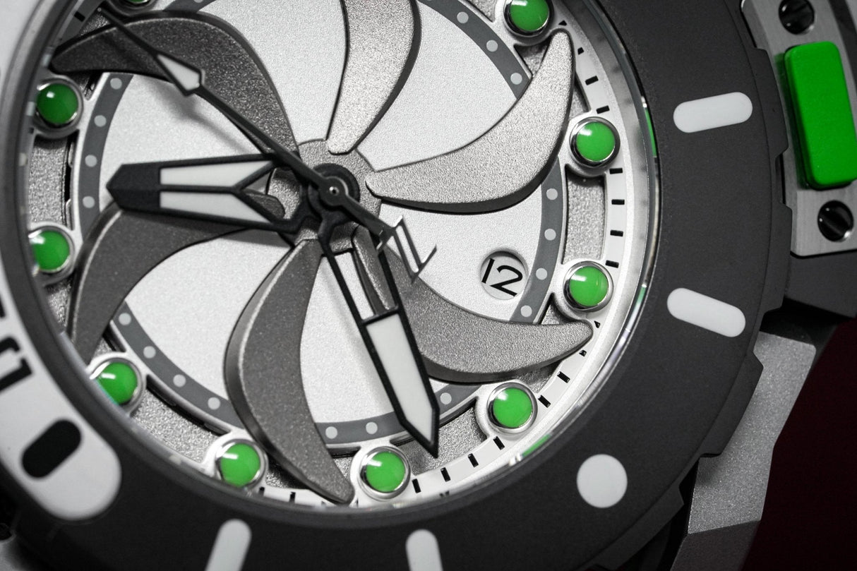 Mazzucato RIM Scuba White Green - Watches & Crystals