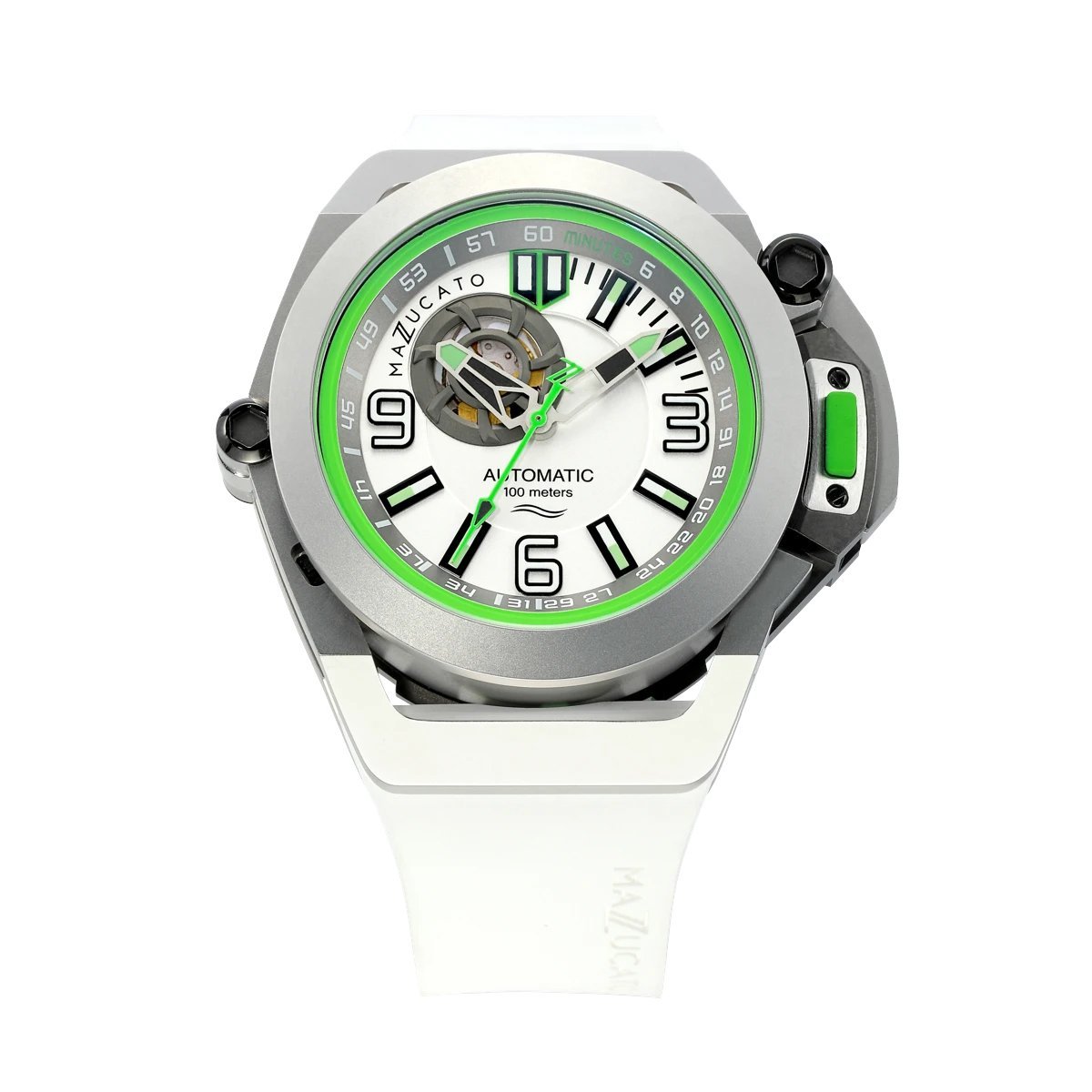 Mazzucato RIM Scuba White Green - Watches & Crystals