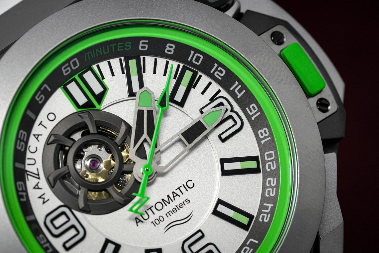 Mazzucato RIM Scuba White Green - Watches & Crystals