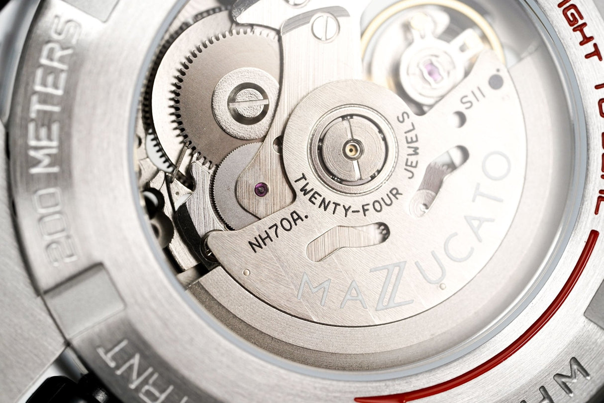 Mazzucato RIM SUB Men's Automatic Watch Black SK1-BL - Watches & Crystals