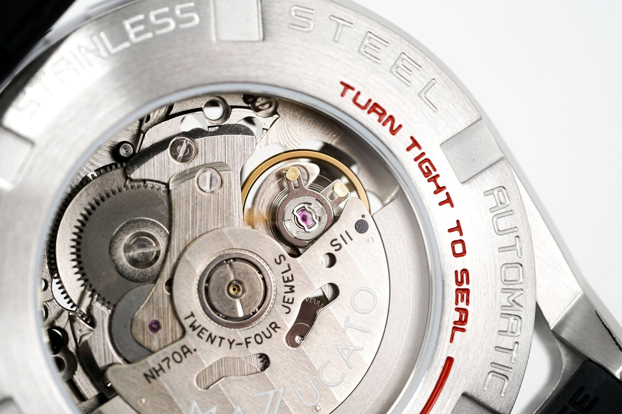 Mazzucato RIM SUB Men's Automatic Watch Black SK1-BL - Watches & Crystals