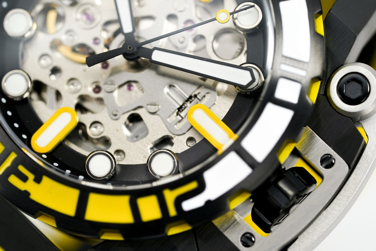 Mazzucato RIM SUB Men's Automatic Watch Yellow SK4-YL - Watches & Crystals