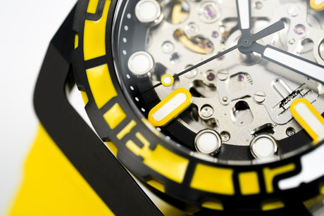 Mazzucato RIM SUB Men's Automatic Watch Yellow SK4-YL - Watches & Crystals