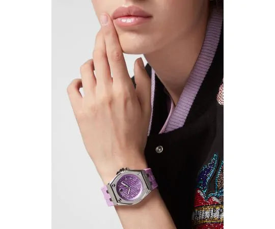 Philipp Plein Ladies Watch Hyper Sport Plein Extreme Lady Lilac PWJAA0222