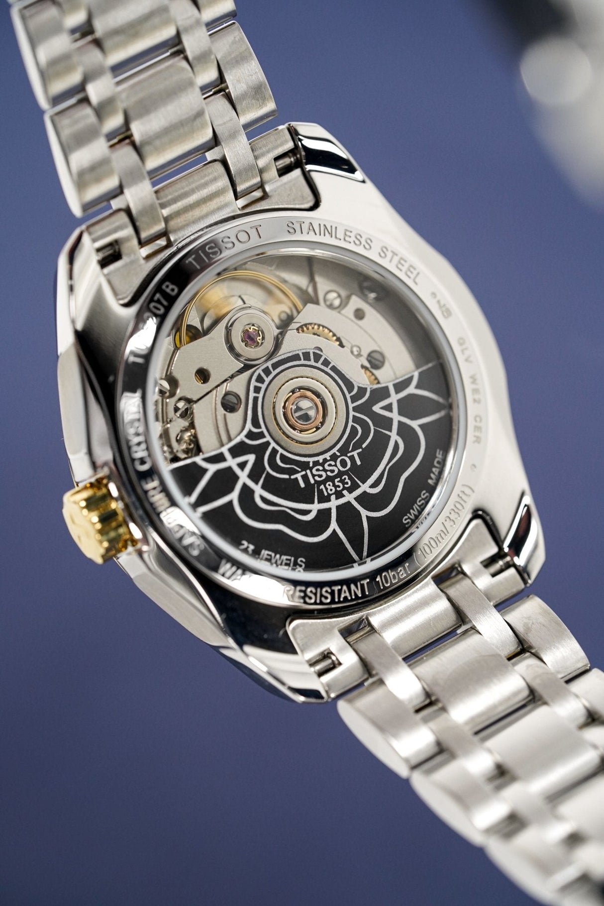 Tissot Automatic Ladies Watch Couturier Date Stainless Steel Bracelet T0352072203100 - Watches & Crystals