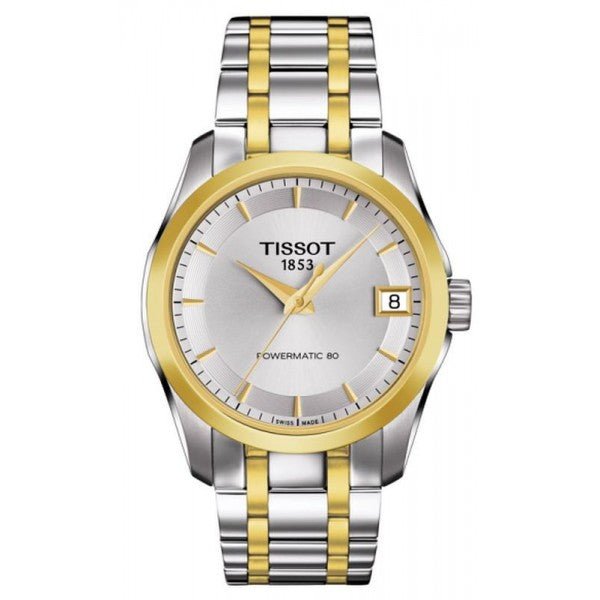 Tissot Automatic Ladies Watch Couturier Date Stainless Steel Bracelet T0352072203100 - Watches & Crystals
