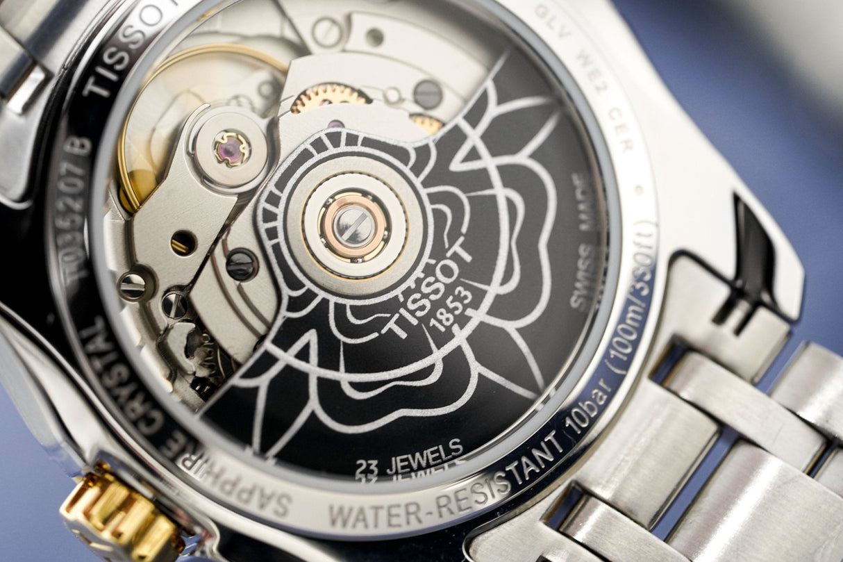 Tissot Automatic Ladies Watch Couturier Date Stainless Steel Bracelet T0352072203100 - Watches & Crystals