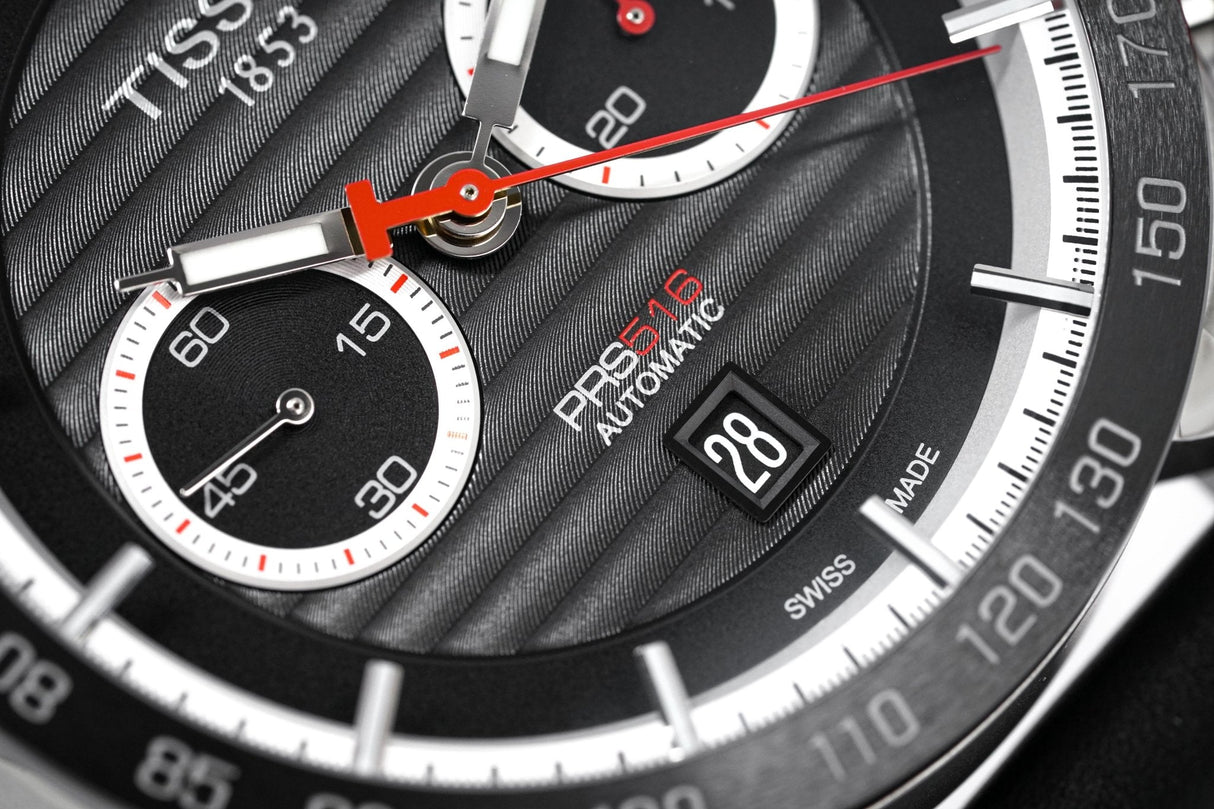 Tissot Automatic Men's Watch PRS 516 Chronograph Steel T1004271605100 - Watches & Crystals