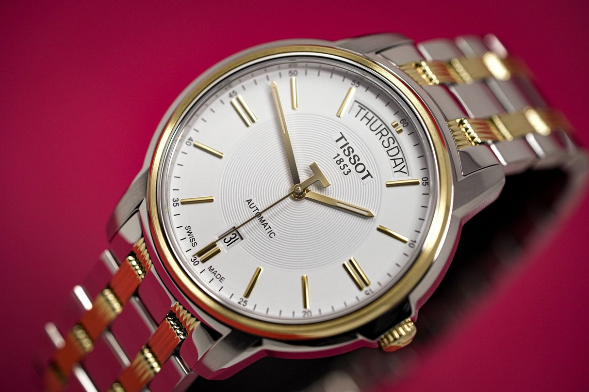 Tissot Automatics III Day Date Two Tone - Watches & Crystals