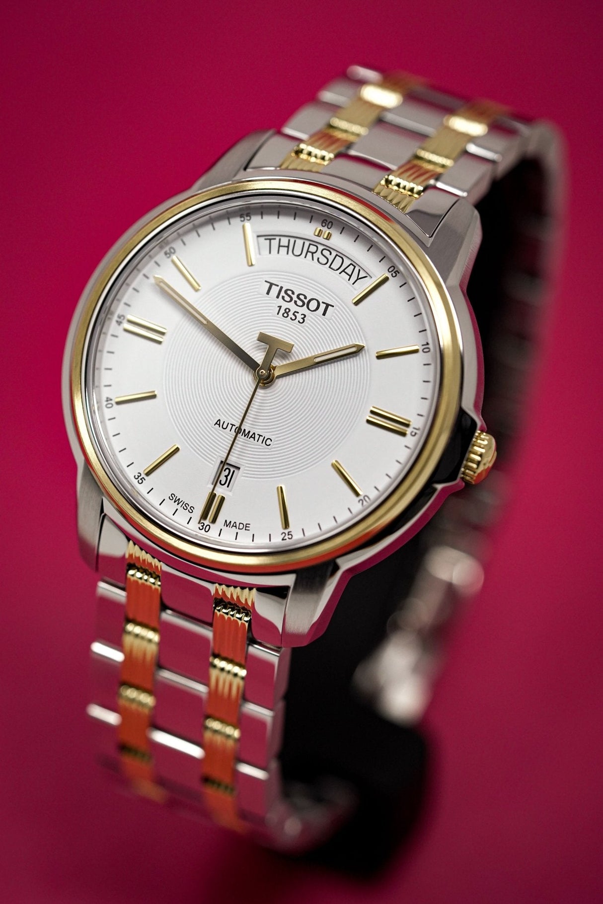 Tissot Automatics III Day Date Two Tone - Watches & Crystals