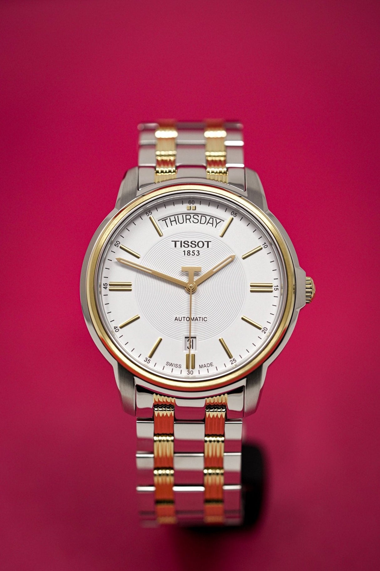 Tissot Automatics III Day Date Two Tone - Watches & Crystals