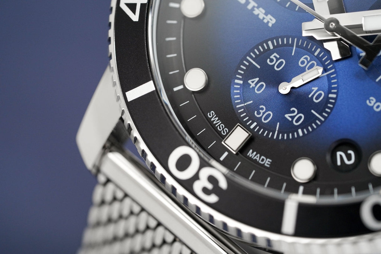 Tissot Chronograph Men's Watch SEASTAR 1000 Blue T1204171104102 - Watches & Crystals