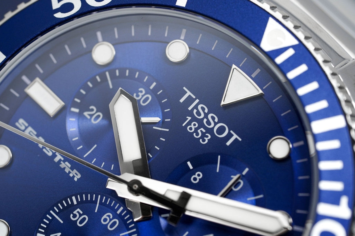 Tissot Chronograph Watch SEASTAR 1000 Blue T1204171104100 - Watches & Crystals