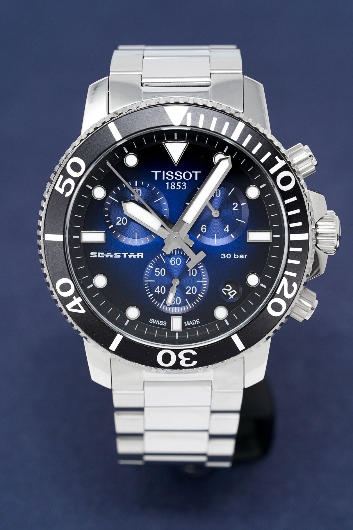 Tissot Chronograph Watch SEASTAR 1000 Blue T1204171104101 - Watches & Crystals