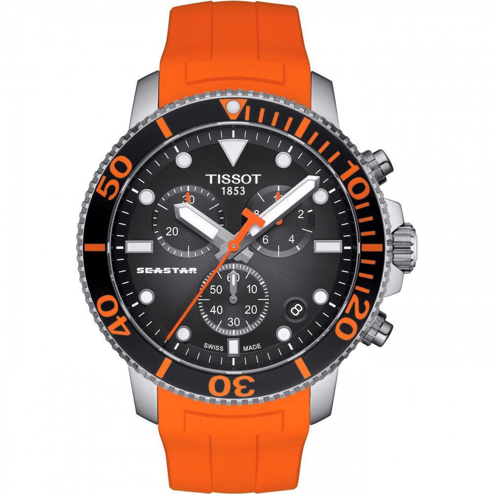 Tissot Chronograph Watch SEASTAR 1000 Orange T1204171705101 - Watches & Crystals