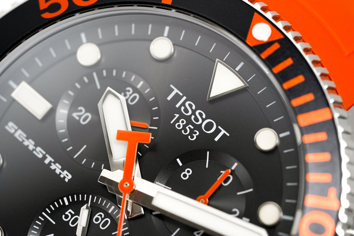 Tissot Chronograph Watch SEASTAR 1000 Orange T1204171705101 - Watches & Crystals
