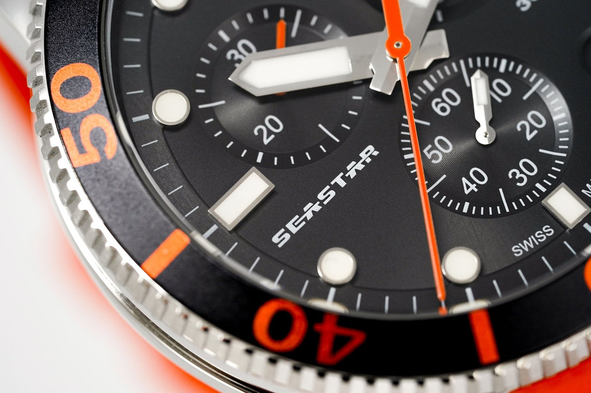 Tissot Chronograph Watch SEASTAR 1000 Orange T1204171705101 - Watches & Crystals