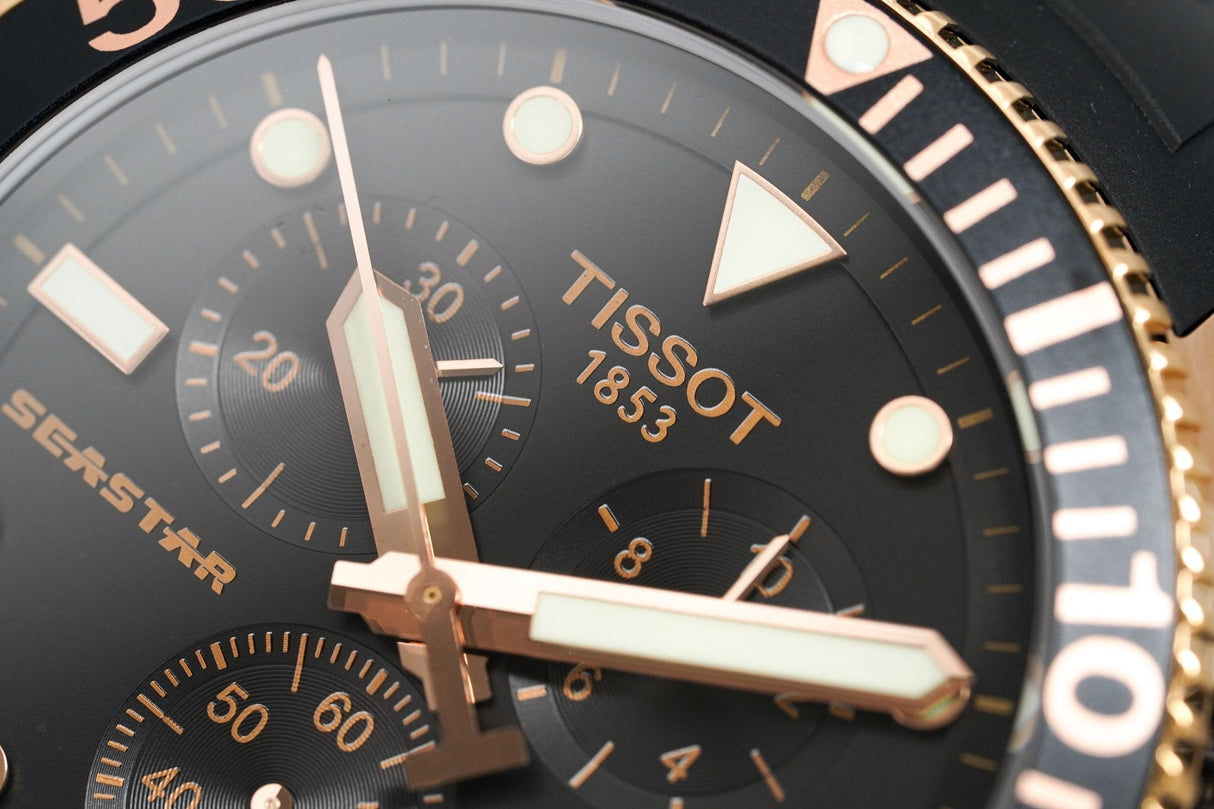 Tissot Chronograph Watch SEASTAR 1000 Rose Gold T1204173705100 - Watches & Crystals