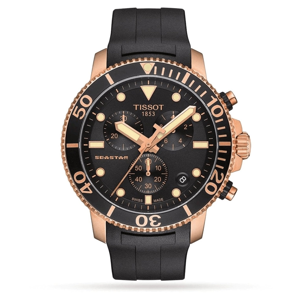 Tissot Chronograph Watch SEASTAR 1000 Rose Gold T1204173705100 - Watches & Crystals