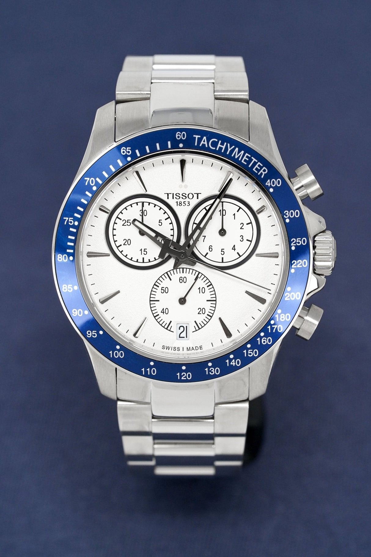 Tissot Chronograph Watch V8 Blue T1064171103100 - Watches & Crystals