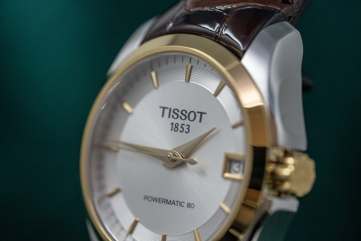 Tissot Couturier Date Leather Strap - Watches & Crystals