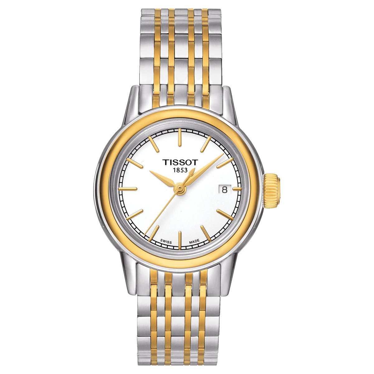 Tissot Ladies Quartz Watch Carson Two Tone T0852102201100 - Watches & Crystals