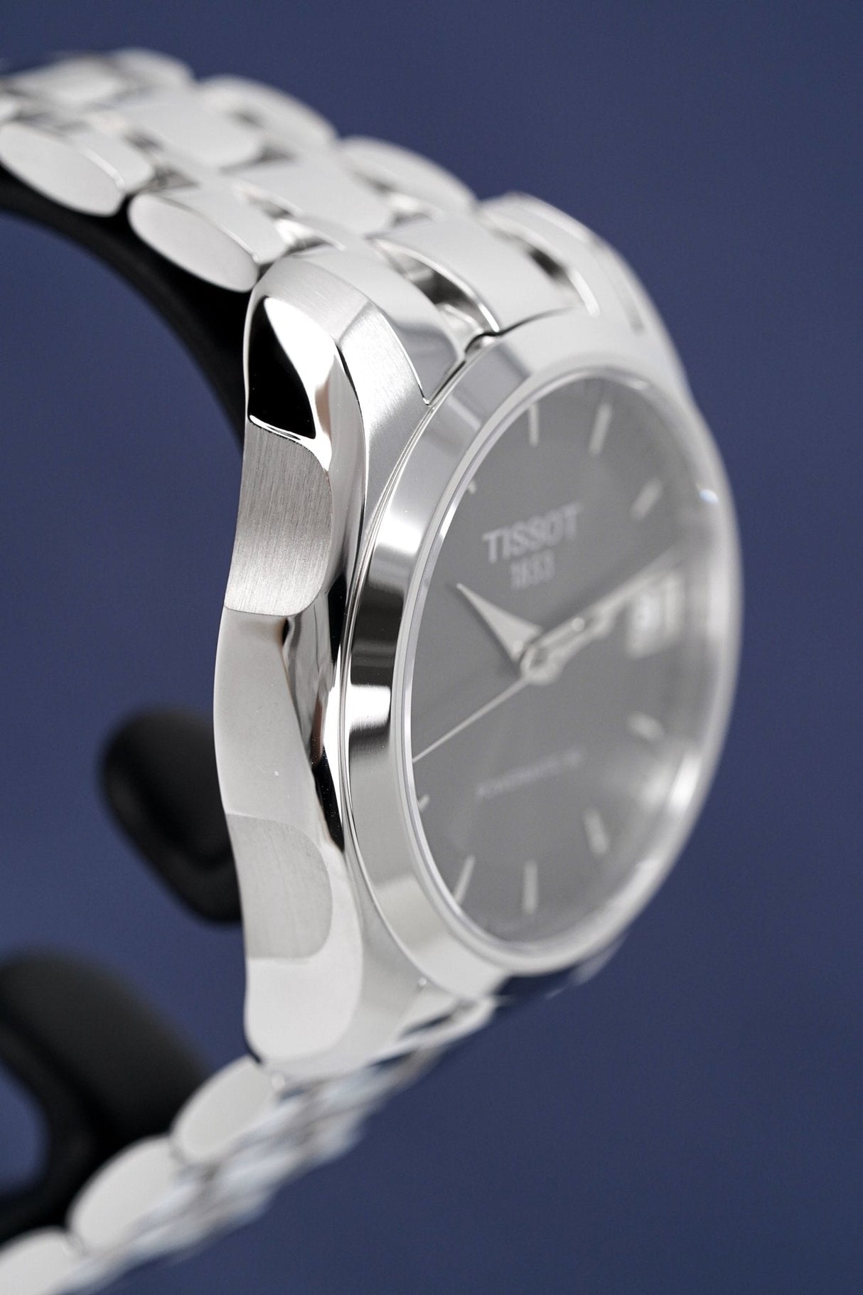 Tissot Ladies T-Classic Automatic Watch Couturier Grey Powermatic 80 Date T0352071106100 - Watches & Crystals