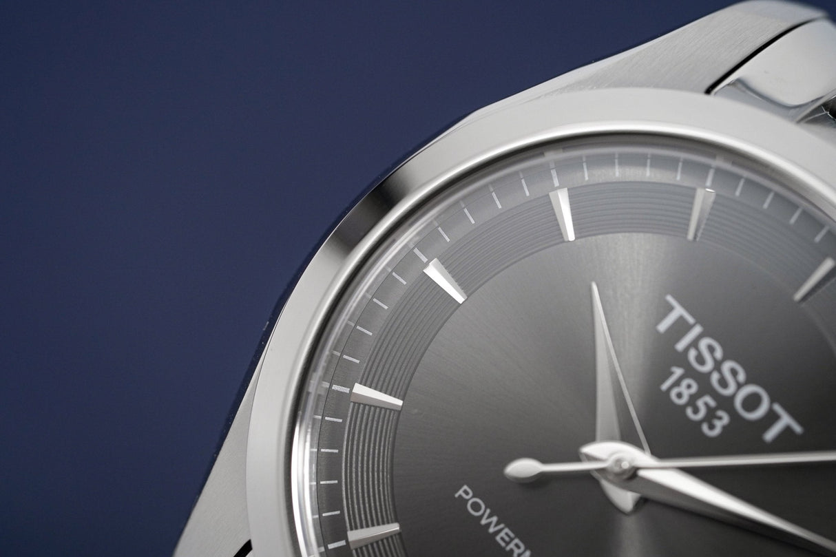 Tissot Ladies T-Classic Automatic Watch Couturier Grey Powermatic 80 Date T0352071106100 - Watches & Crystals