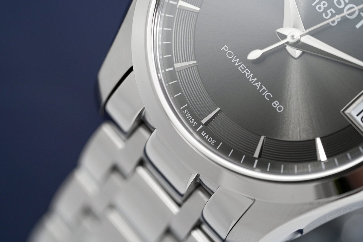 Tissot Ladies T-Classic Automatic Watch Couturier Grey Powermatic 80 Date T0352071106100 - Watches & Crystals