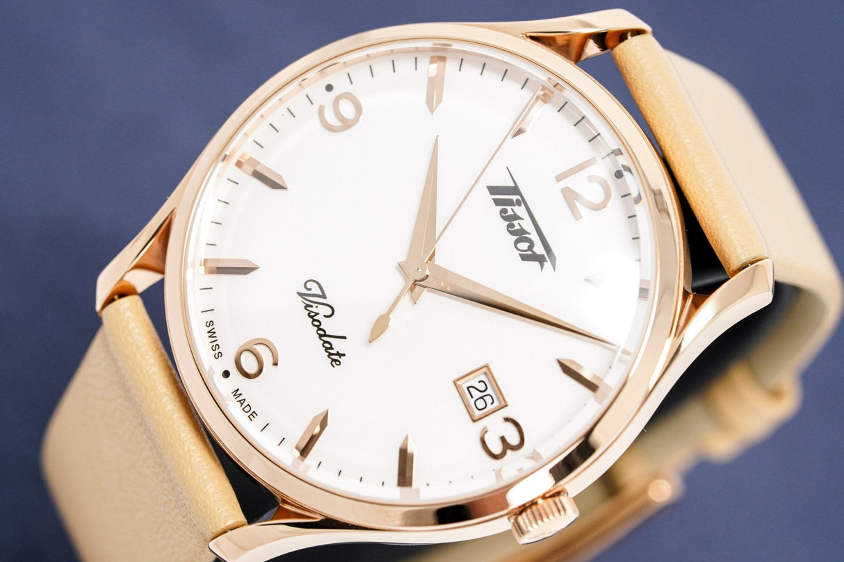 Tissot Ladies Watch Heritage Visodate Rose Gold T1184103627701 - Watches & Crystals