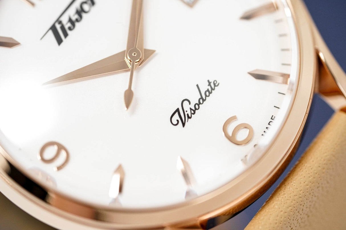 Tissot Ladies Watch Heritage Visodate Rose Gold T1184103627701 - Watches & Crystals