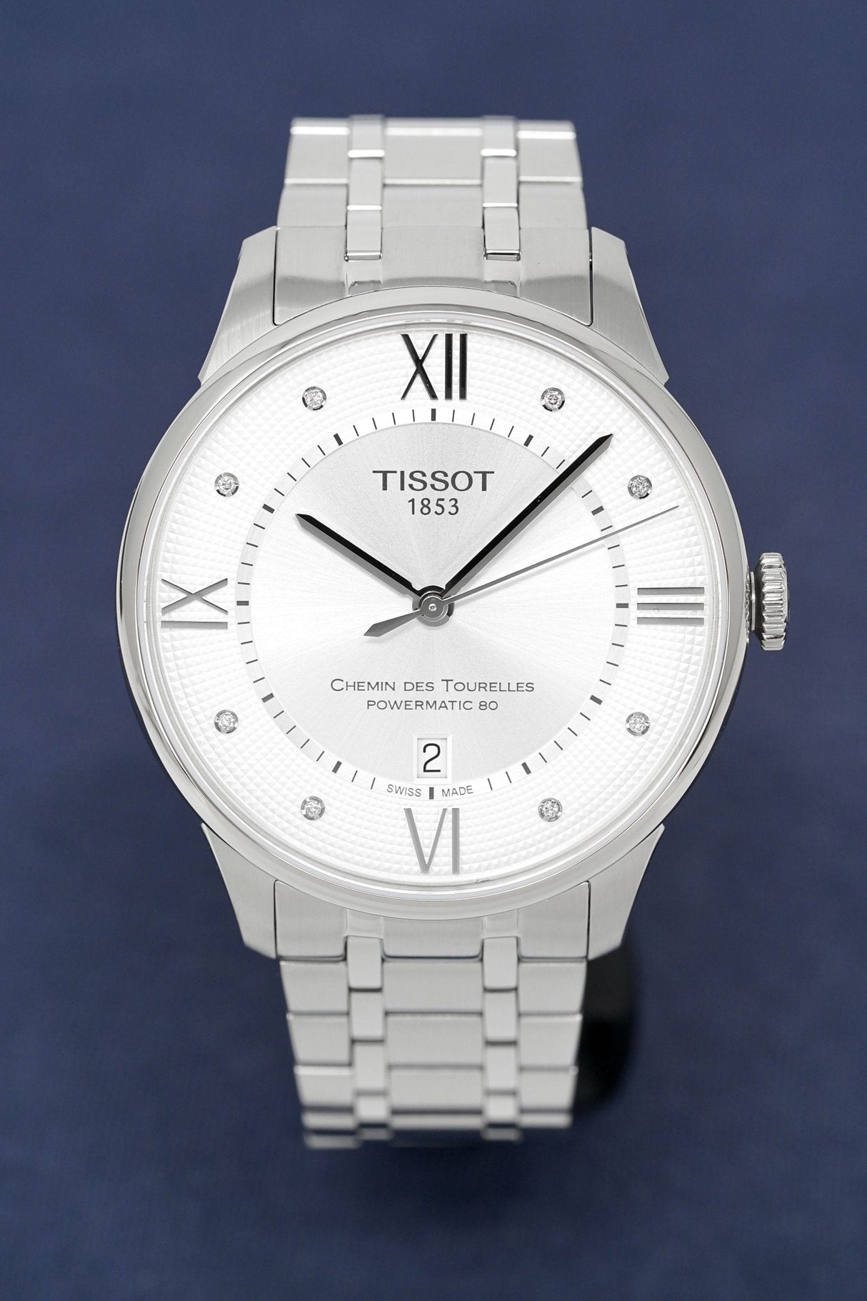 Tissot Mens Automatic Watch Chemin Des Tourelles Silver Diamond T0994071103300 - Watches & Crystals