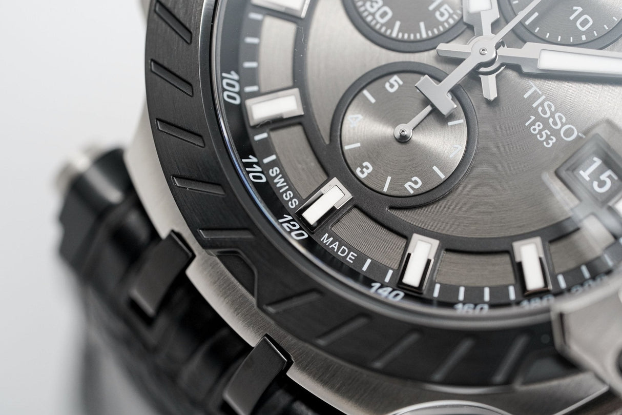 Tissot Men's Automatic Watch T-Race Chronograph Black T1154272706100 - Watches & Crystals