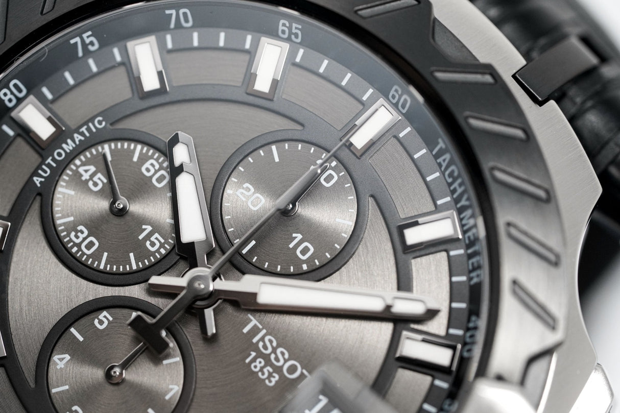 Tissot Men's Automatic Watch T-Race Chronograph Black T1154272706100 - Watches & Crystals