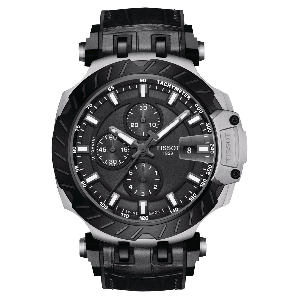 Tissot Men's Automatic Watch T-Race Chronograph Black T1154272706100 - Watches & Crystals