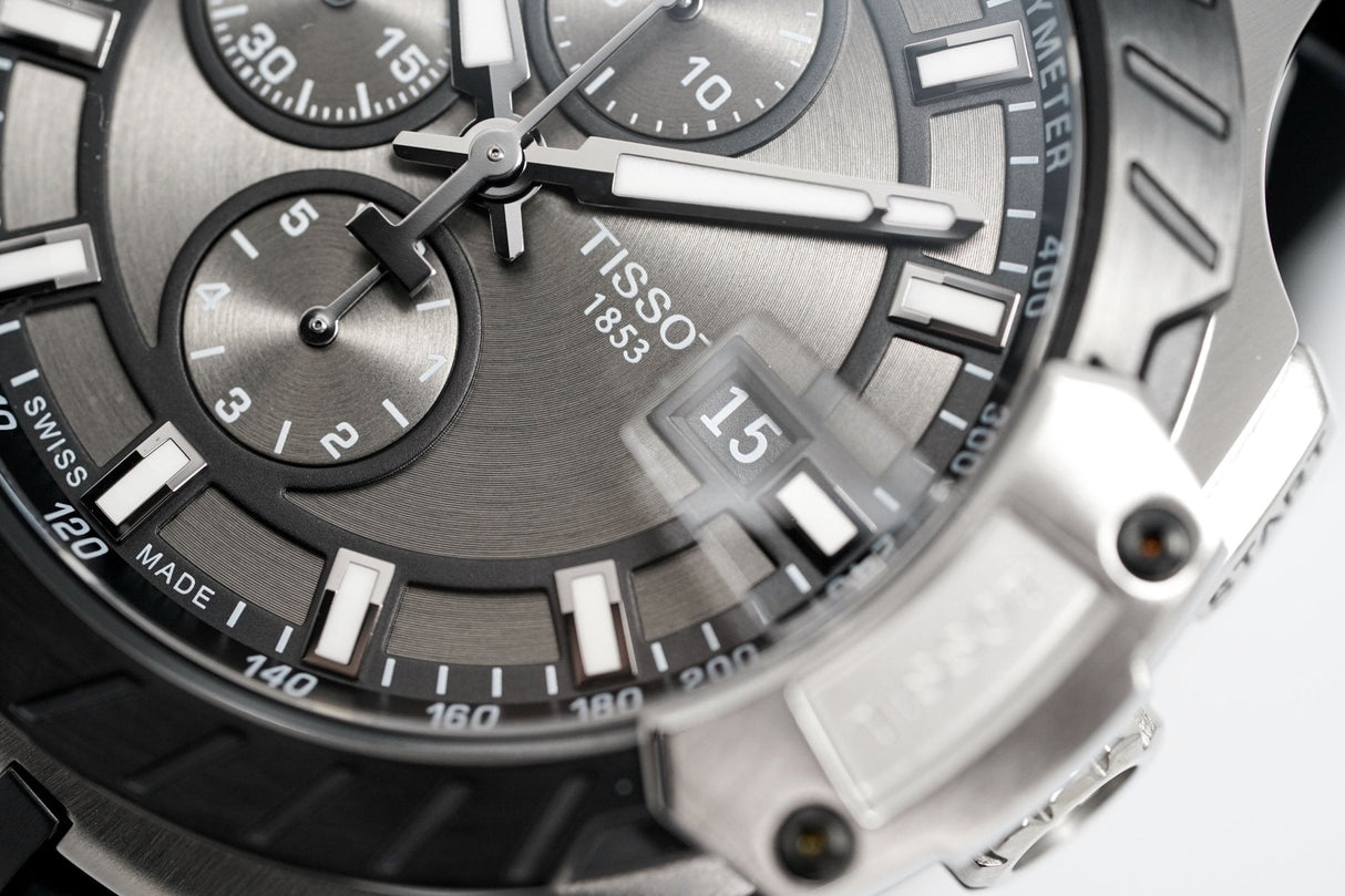 Tissot Men's Automatic Watch T-Race Chronograph Black T1154272706100 - Watches & Crystals