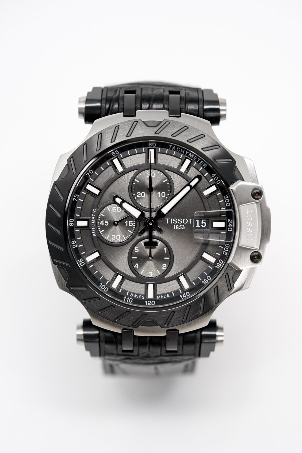 Tissot Men's Automatic Watch T-Race Chronograph Black T1154272706100 - Watches & Crystals