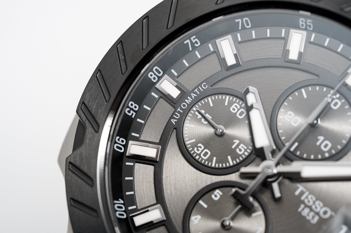 Tissot Men's Automatic Watch T-Race Chronograph Black T1154272706100 - Watches & Crystals