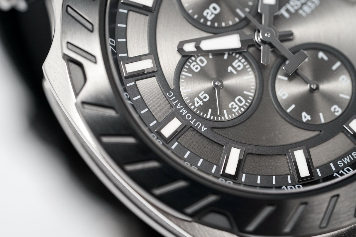 Tissot Men's Automatic Watch T-Race Chronograph Black T1154272706100 - Watches & Crystals