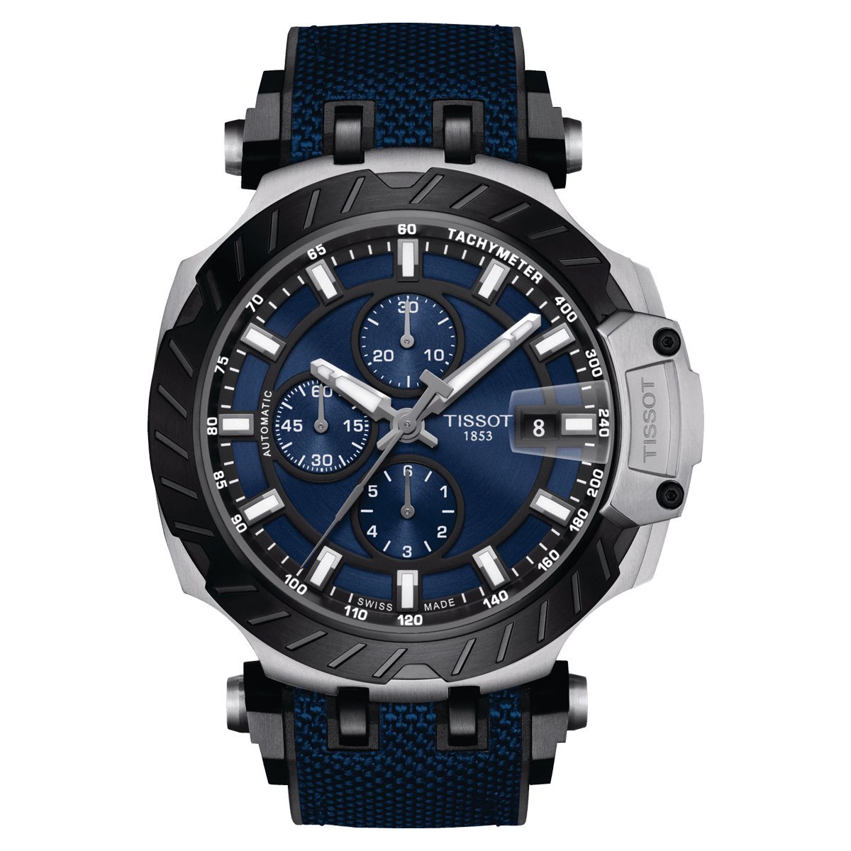 Tissot Men's Automatic Watch T-Race Chronograph Blue T1154272704100 - Watches & Crystals