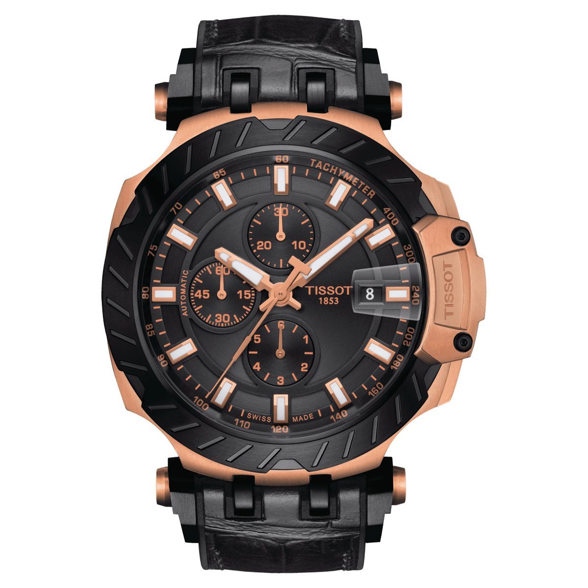 Tissot Men's Automatic Watch T-Race Chronograph Rose Gold T1154273705101 - Watches & Crystals