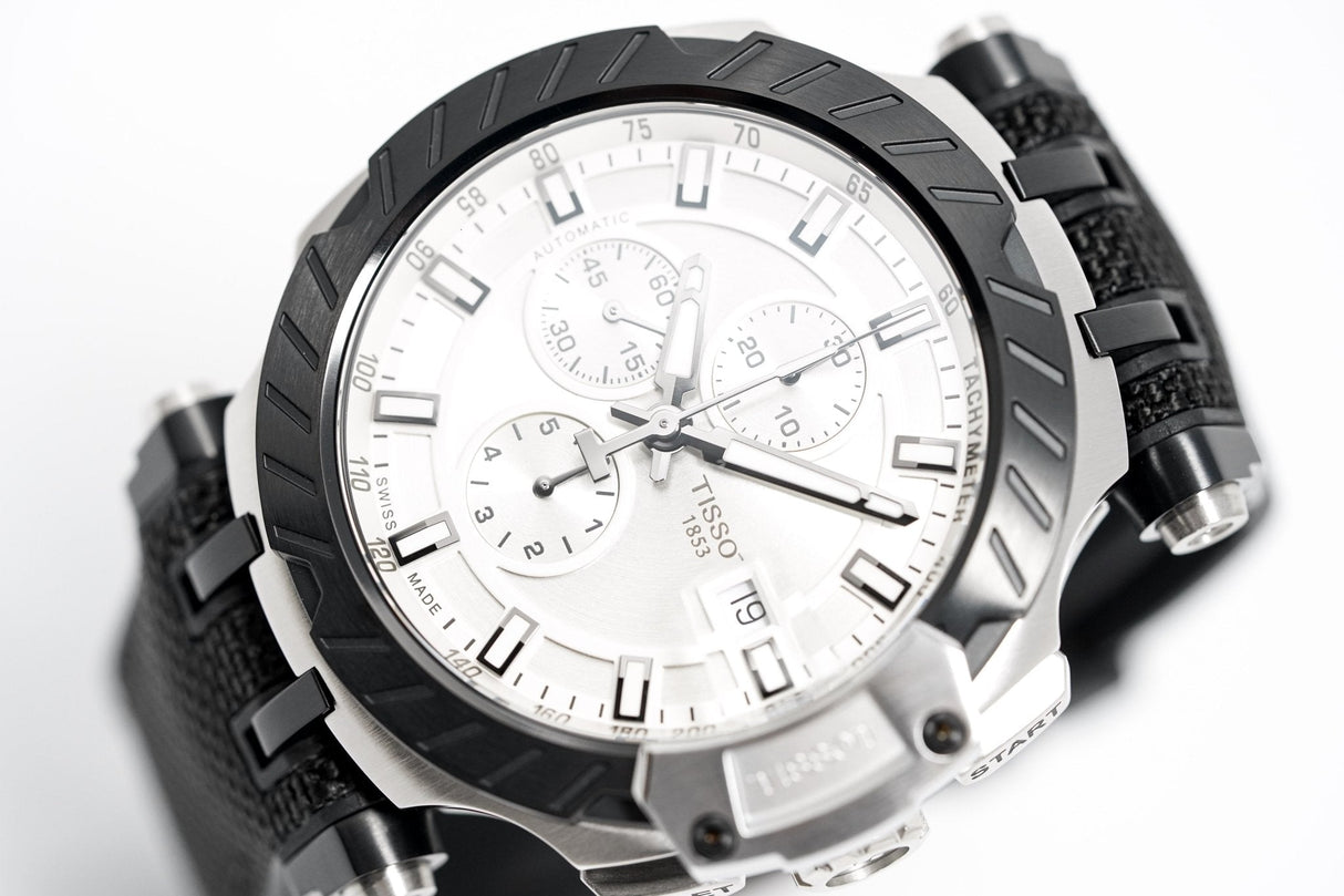 Tissot Men's Automatic Watch T-Race Chronograph Silver T1154272703100 - Watches & Crystals