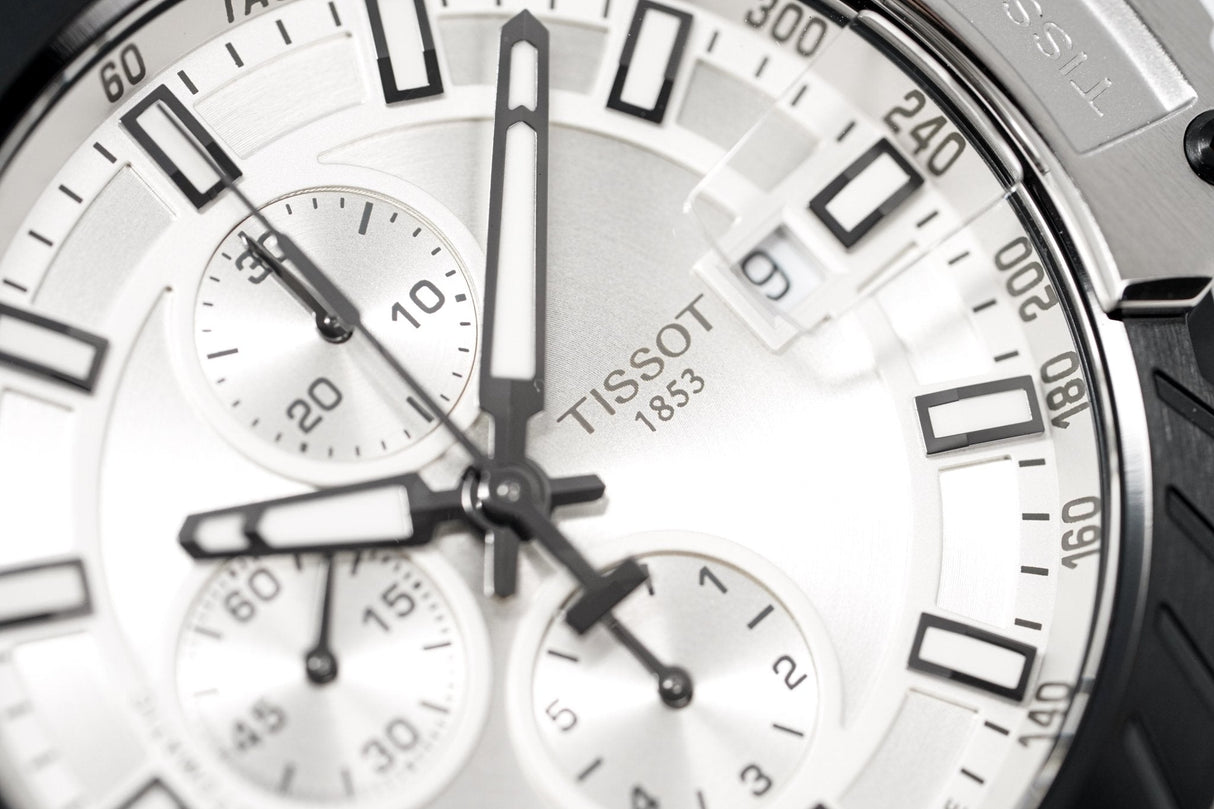 Tissot Men's Automatic Watch T-Race Chronograph Silver T1154272703100 - Watches & Crystals